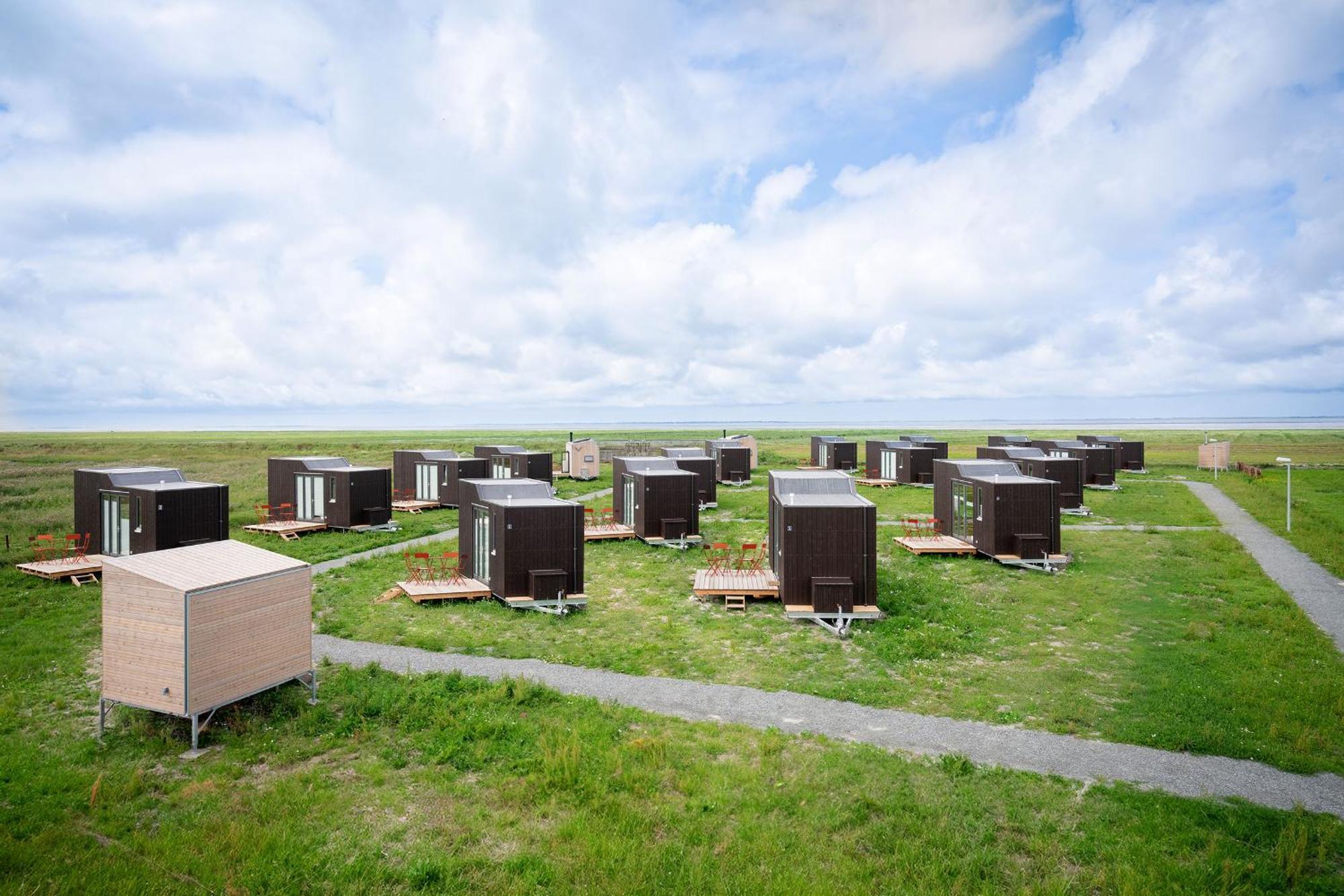 Tiny House Nature 16 Zur Meerseite - Green Tiny Village Harlesiel คาโรลิเนนซีล ภายนอก รูปภาพ