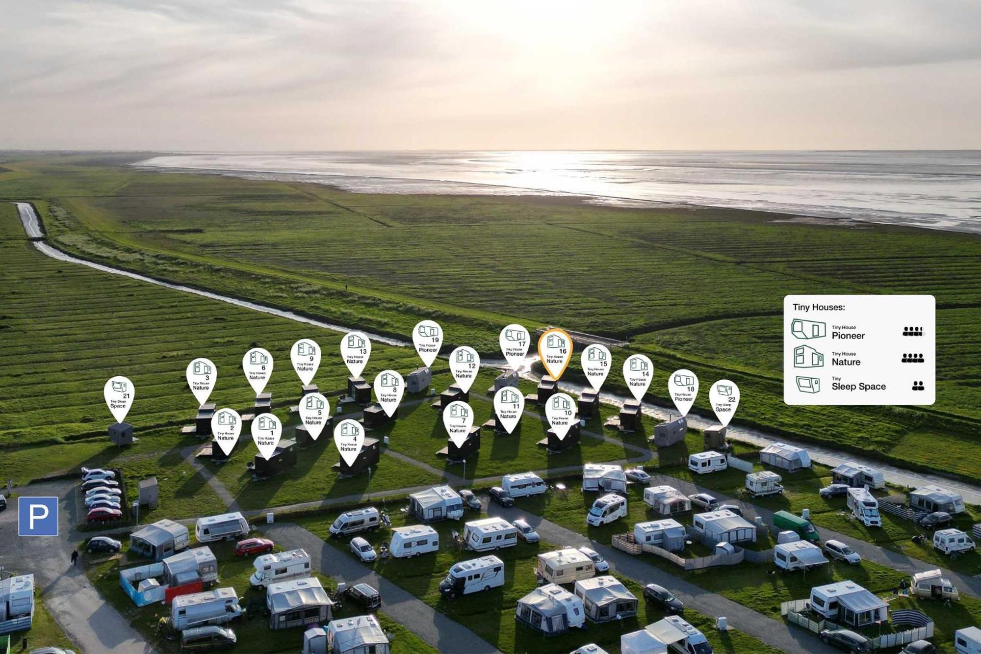 Tiny House Nature 16 Zur Meerseite - Green Tiny Village Harlesiel คาโรลิเนนซีล ภายนอก รูปภาพ