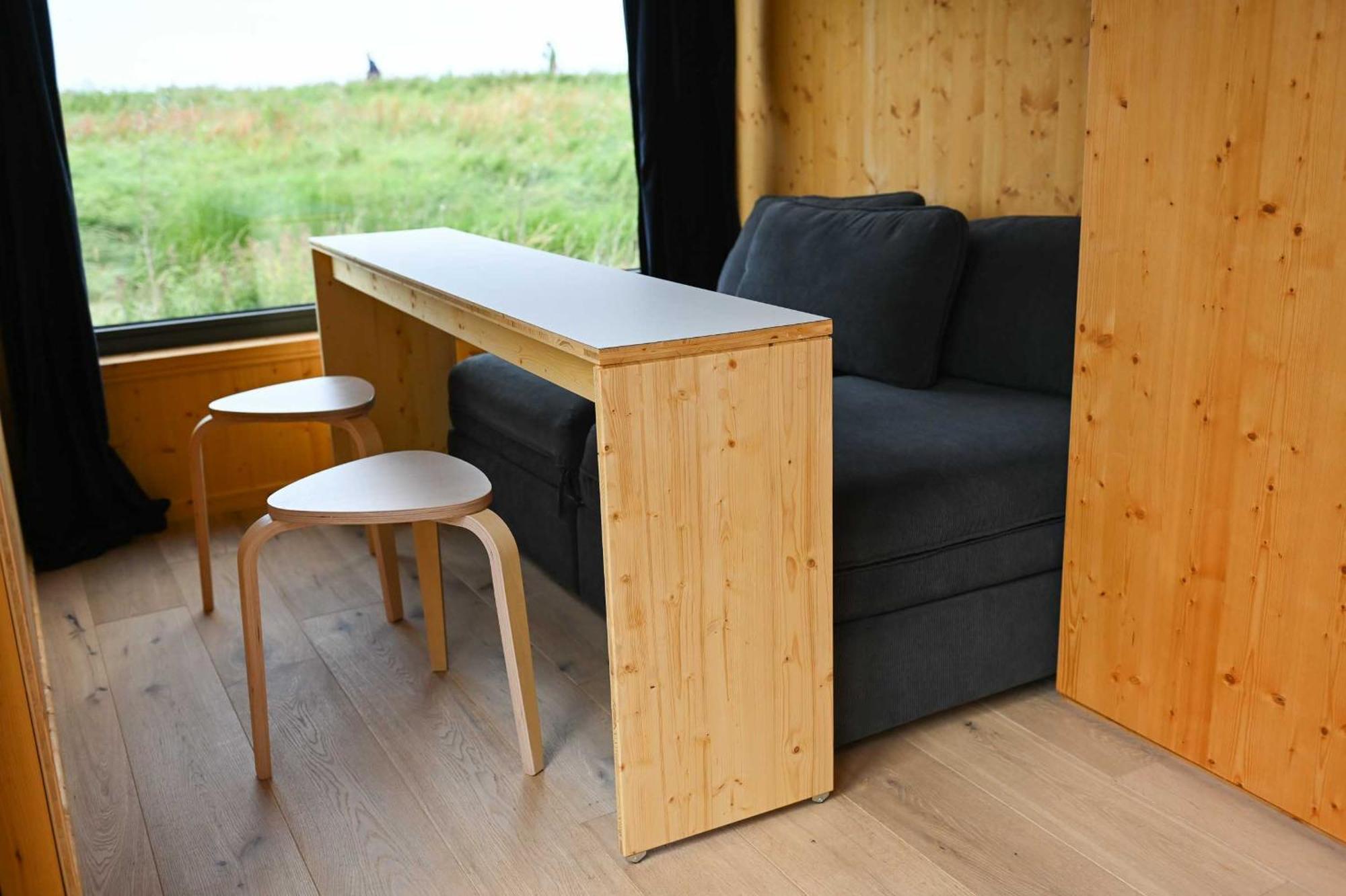 Tiny House Nature 16 Zur Meerseite - Green Tiny Village Harlesiel คาโรลิเนนซีล ภายนอก รูปภาพ