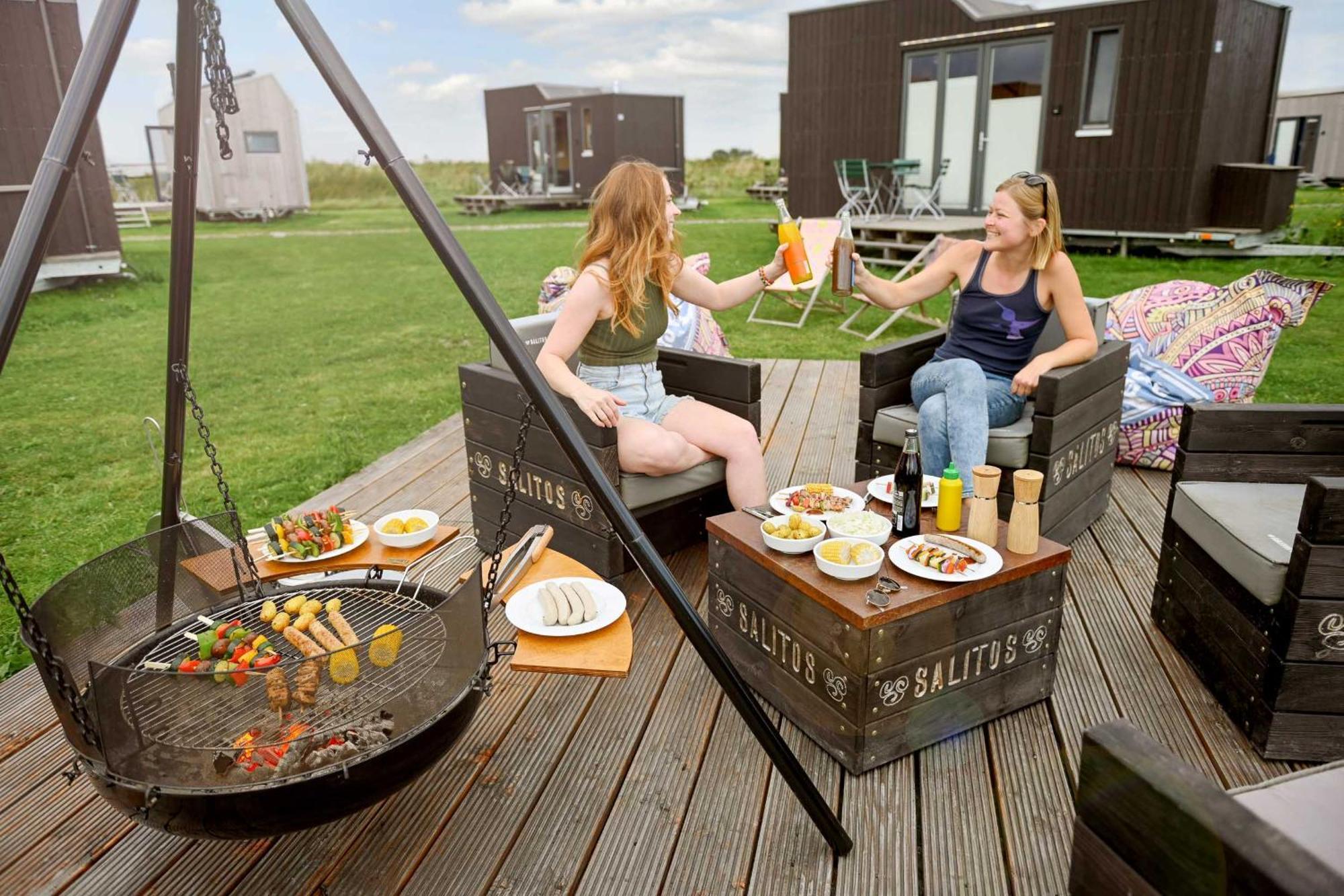 Tiny House Nature 16 Zur Meerseite - Green Tiny Village Harlesiel คาโรลิเนนซีล ภายนอก รูปภาพ